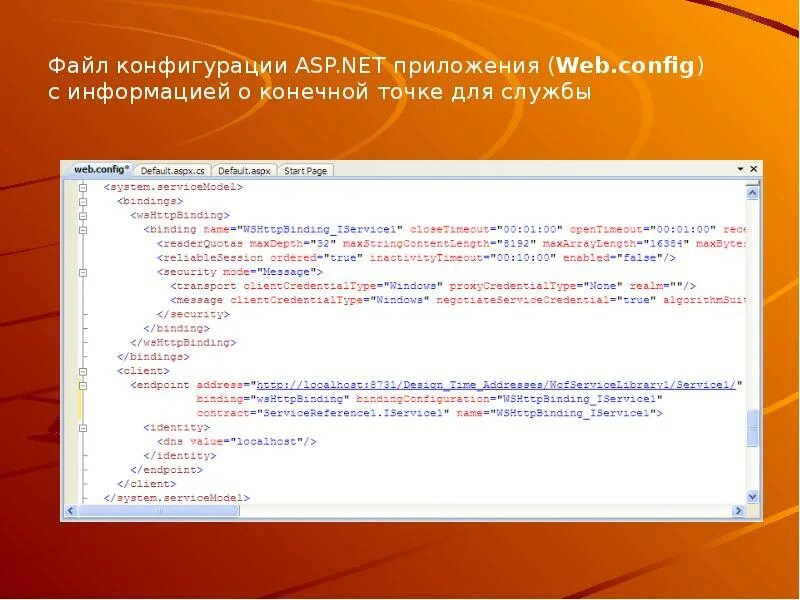 C конфигурация приложения. C конфигурация приложения