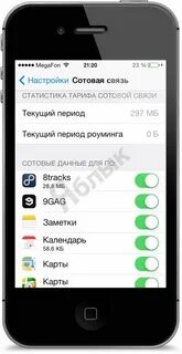 Трафик интернета айфон