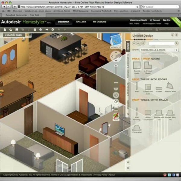 Взломанный дизайн дома. Хоумстайлер 3д. Хоумстайлер визуализация. Autodesk интерьер. Autodesk homestyler визуализации.