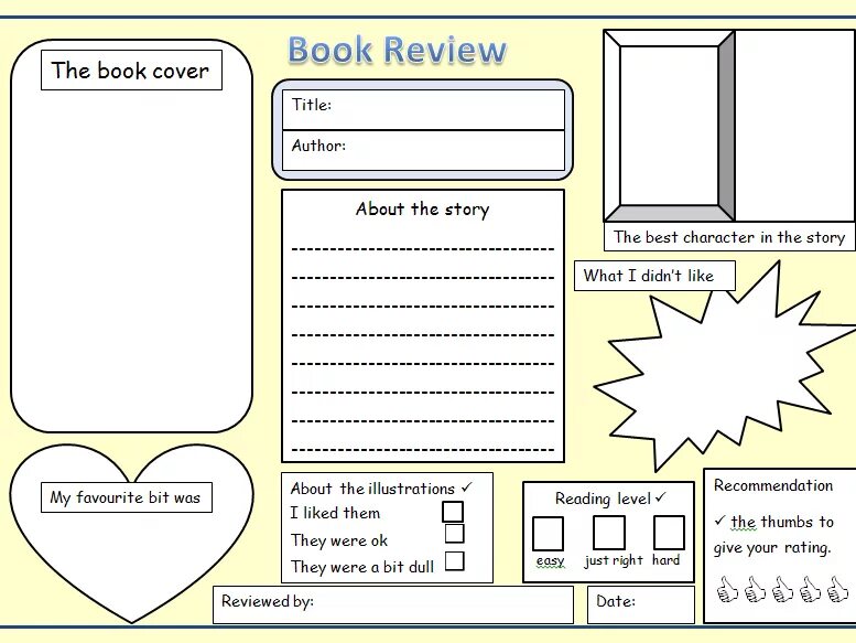 Review worksheet. Book Review шаблон. Book Review план. Review шаблон. Book Review структура.