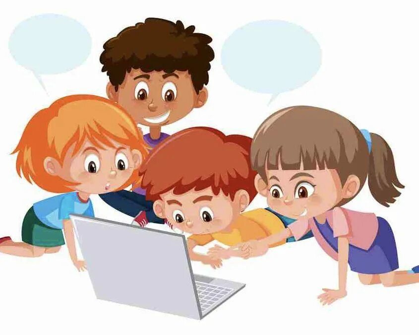 They are using the computer