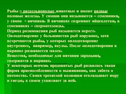 Рыбы раздельнополые