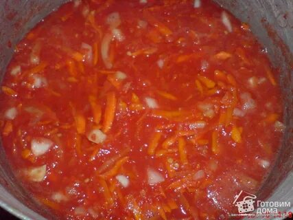 Лечо с томатным соком и чесноком