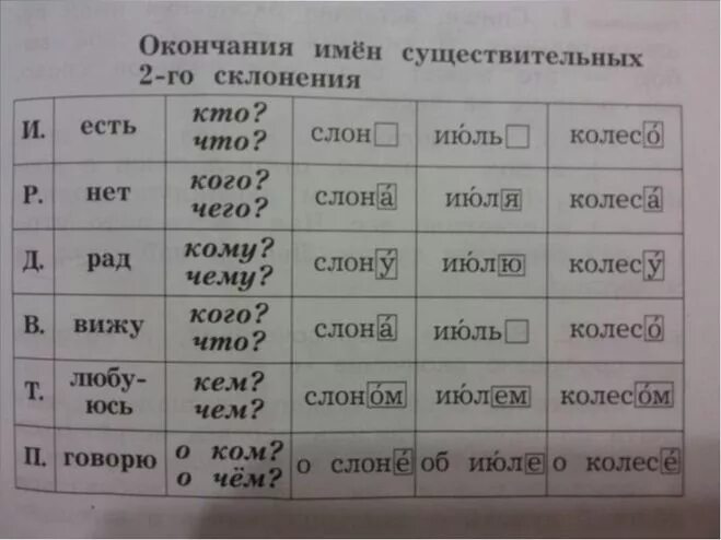 Просклоняй слова любовь жизнь печаль