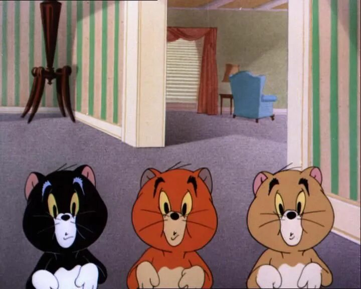 Том и Джерри 1952. Tom Jerry Triplet Trouble. Три котенка из том и Джерри. Том и Джерри три ангелочка. Три джерри