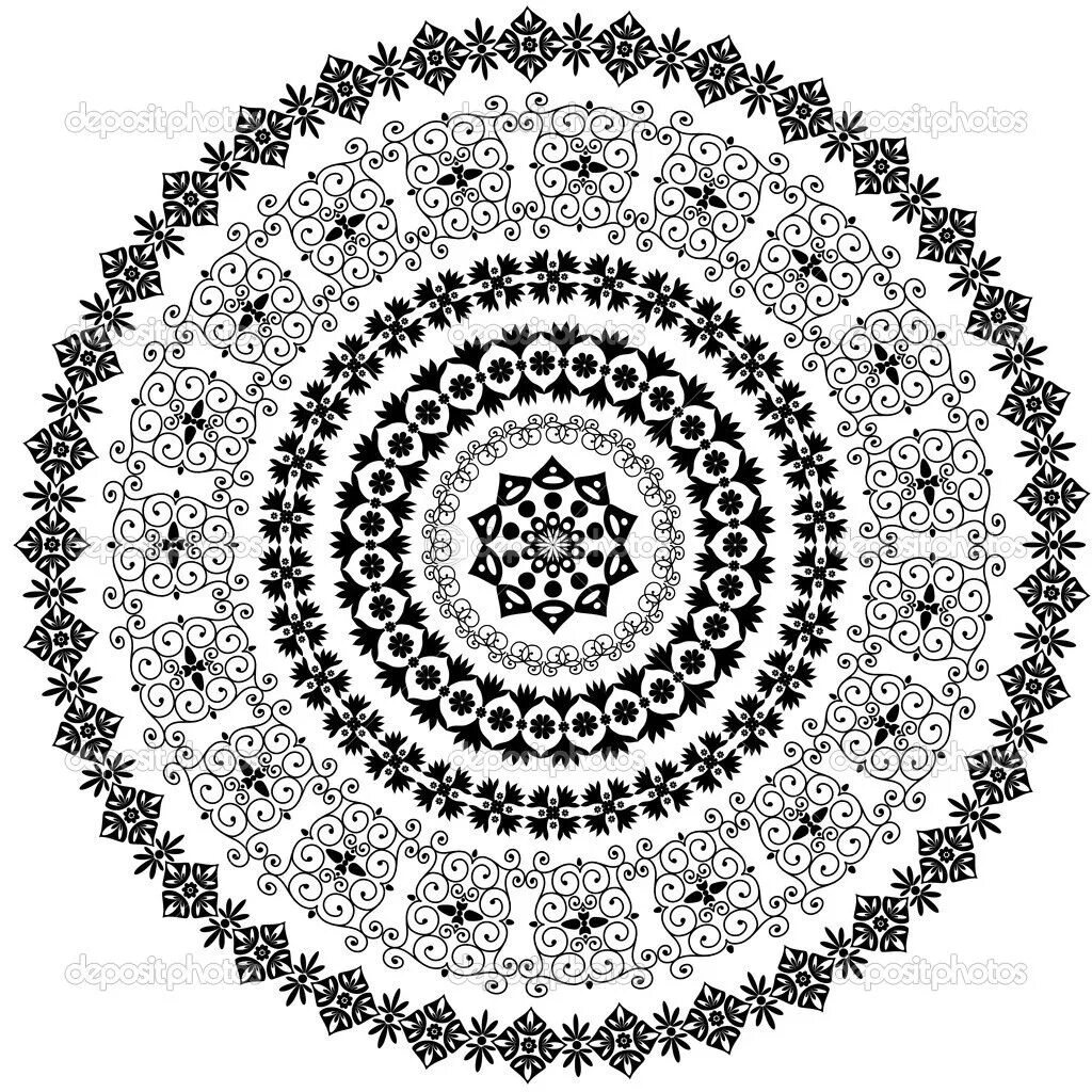 Circular pattern. Арабские узоры. арабский узор вектор. circular pattern vector.