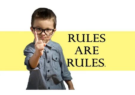 But the rules