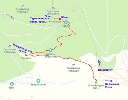 Маршруты на карте кисловодска