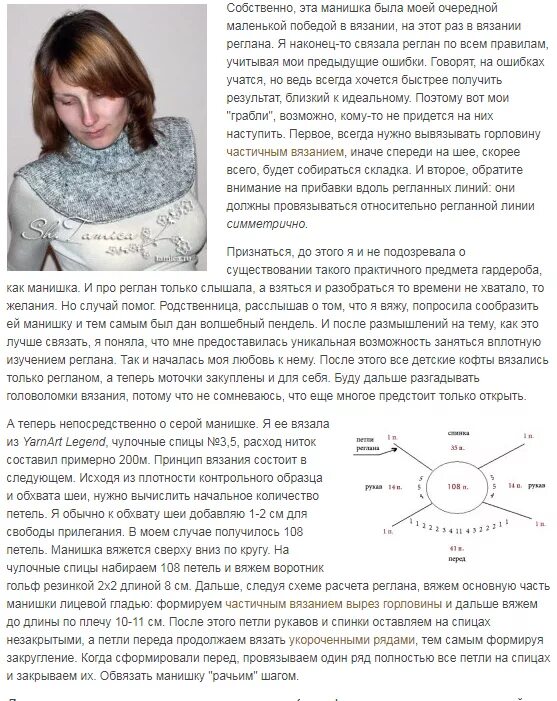 Описание реглана сверху для начинающих. Манишка женская вязаная спицами схема и описание для начинающих. манишка спицами регланом схемы и описания. вяжем манишку спицами для женщин с описанием для начинающих схема.