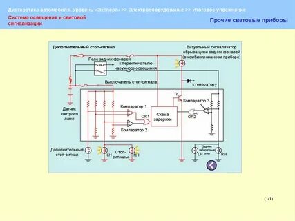 Система освещения звуковой сигнализации