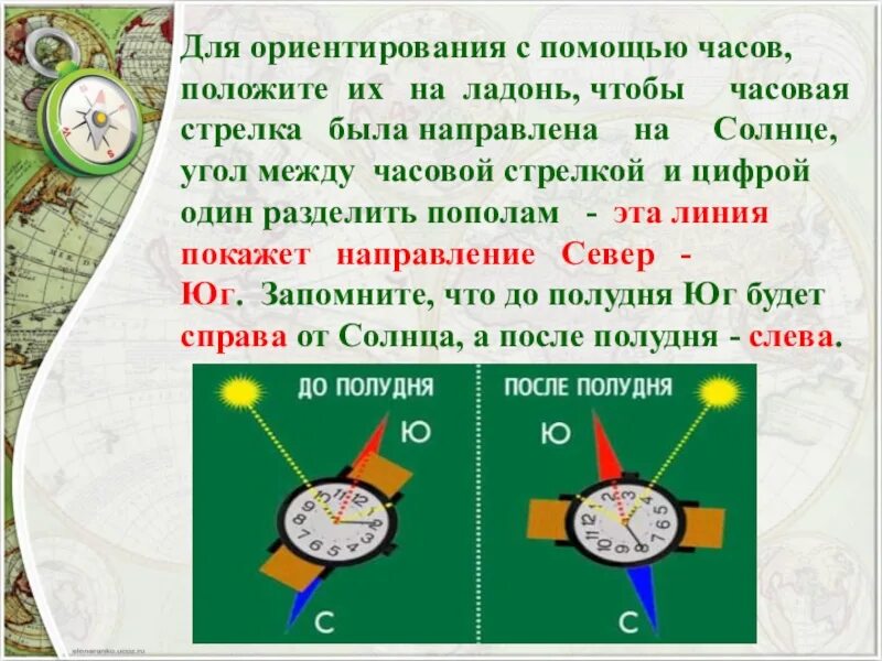 Ориентирование по солнцу 2 класс. Ориентирование на местности. Ориентирование по местности. Ориентирование по местности по солнцу. Ориентирование на местности для детей.