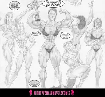 Female muscle comics