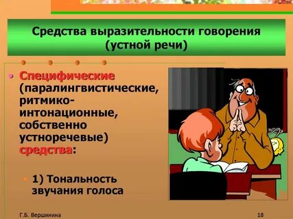Средства выразительности устной речи
