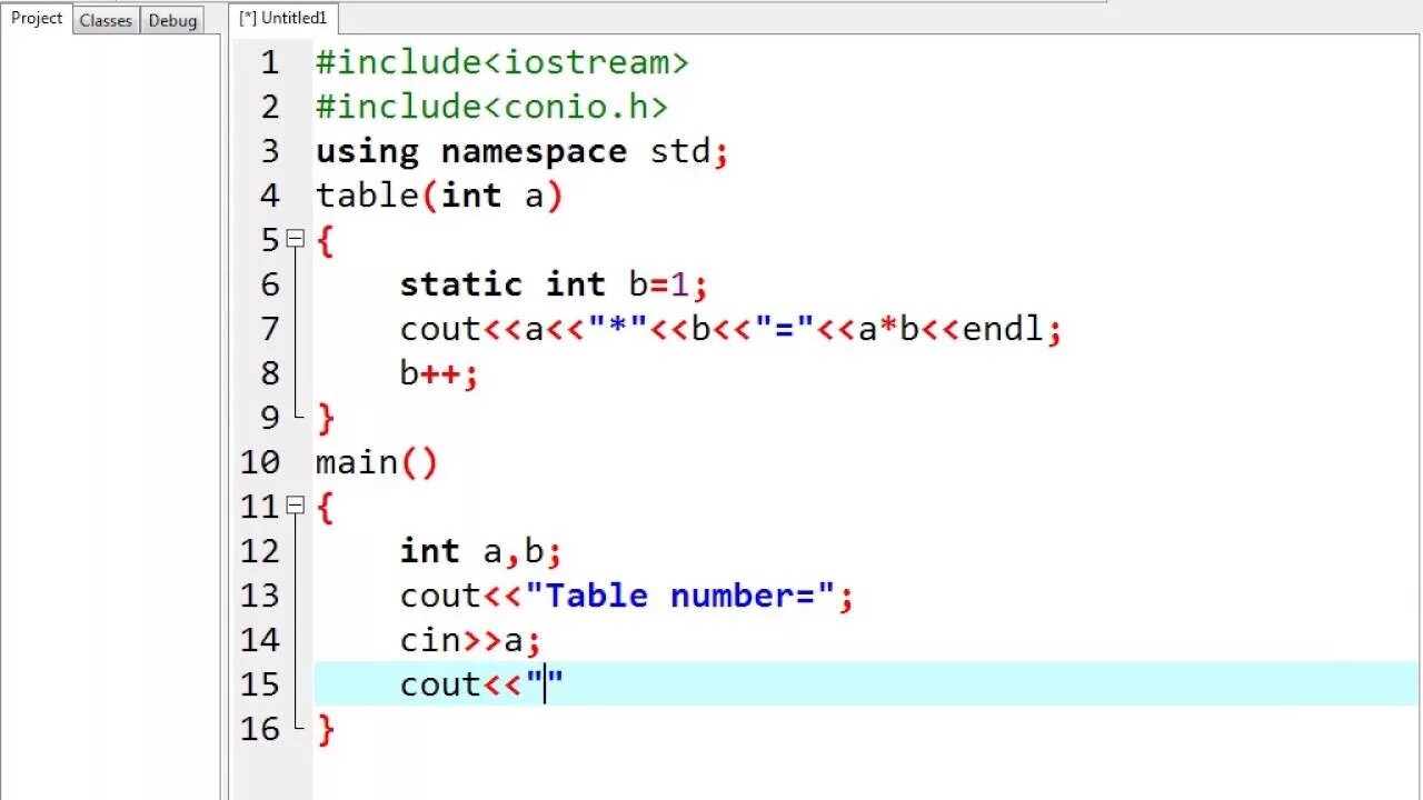 Static const int. Static const int