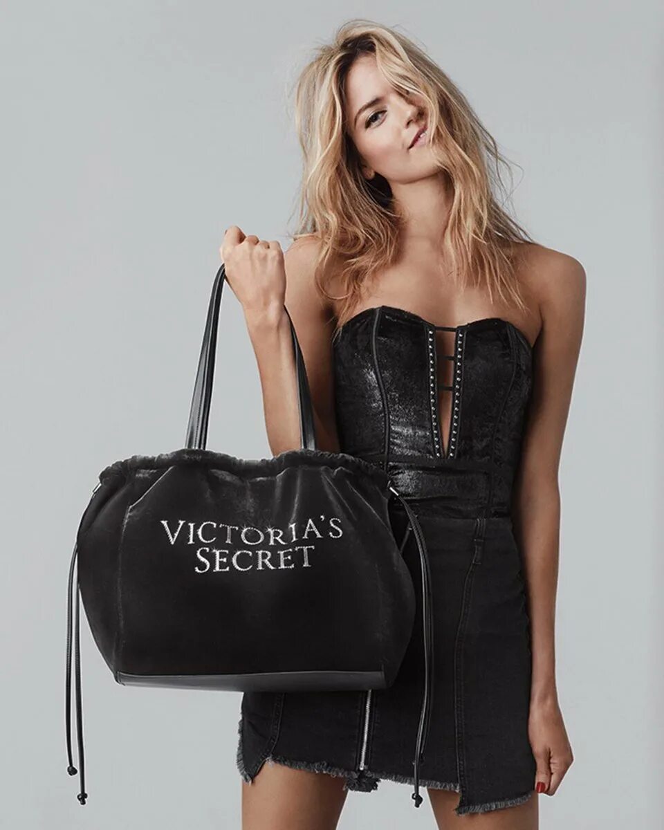 Сикрет сумки. Сумка шоппер Victoria's Secret черная.