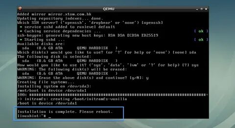 Qemu linux