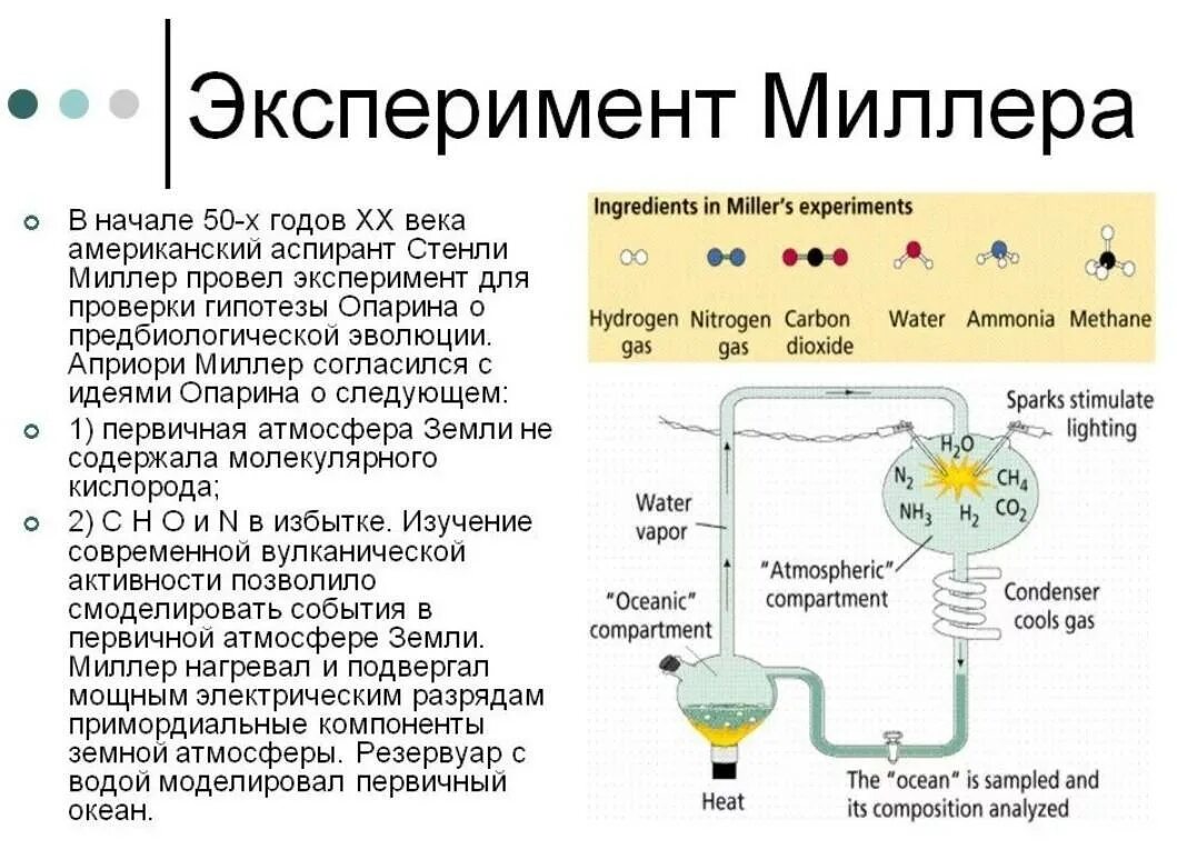 Опыты миллера доказали. Опыты Опарина Холдейна Миллера. Опыт Миллера и Юри. Эксперимент Миллера Юри и теория Опарина Холдейна. Эксперимент Стэнли Миллера кратко.