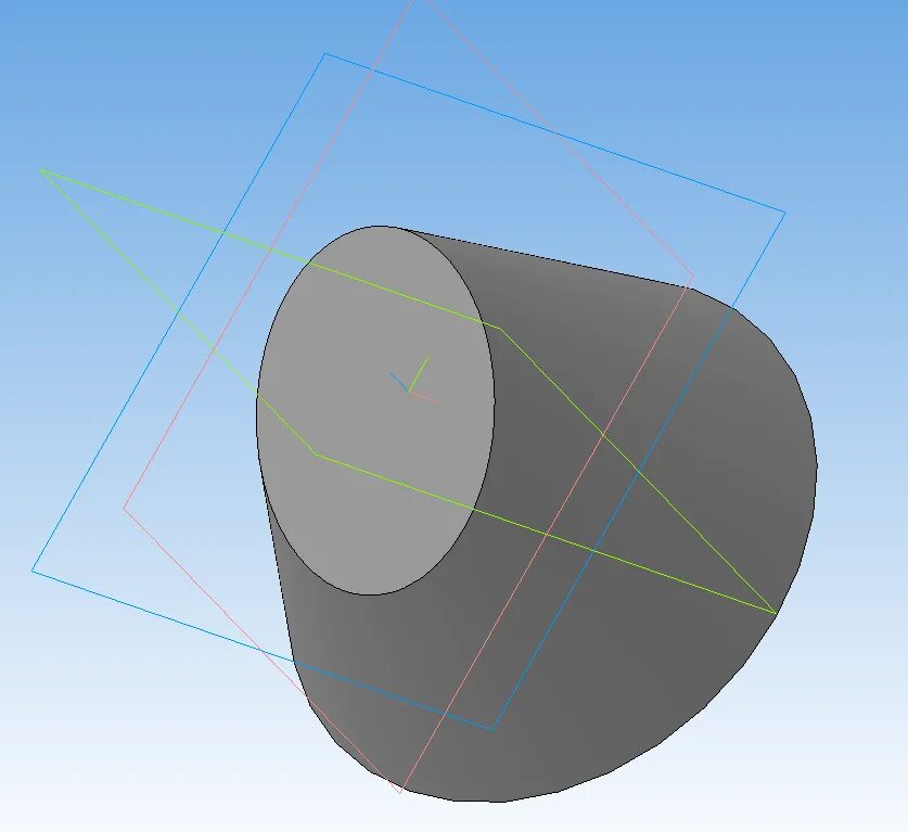 Компас 3д цилиндр. Усечь цилиндр в компас 3д. Срезанный конус. Конус в компасе. Усеченный овал.