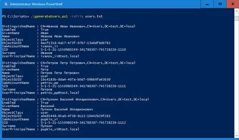 Powershell script