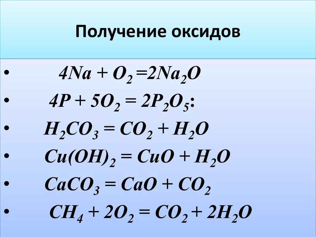 Получение оксидов. Примеры получения оксидов. Способы получения оксидов. Способы получения основных оксидов. Cu2o na2co3