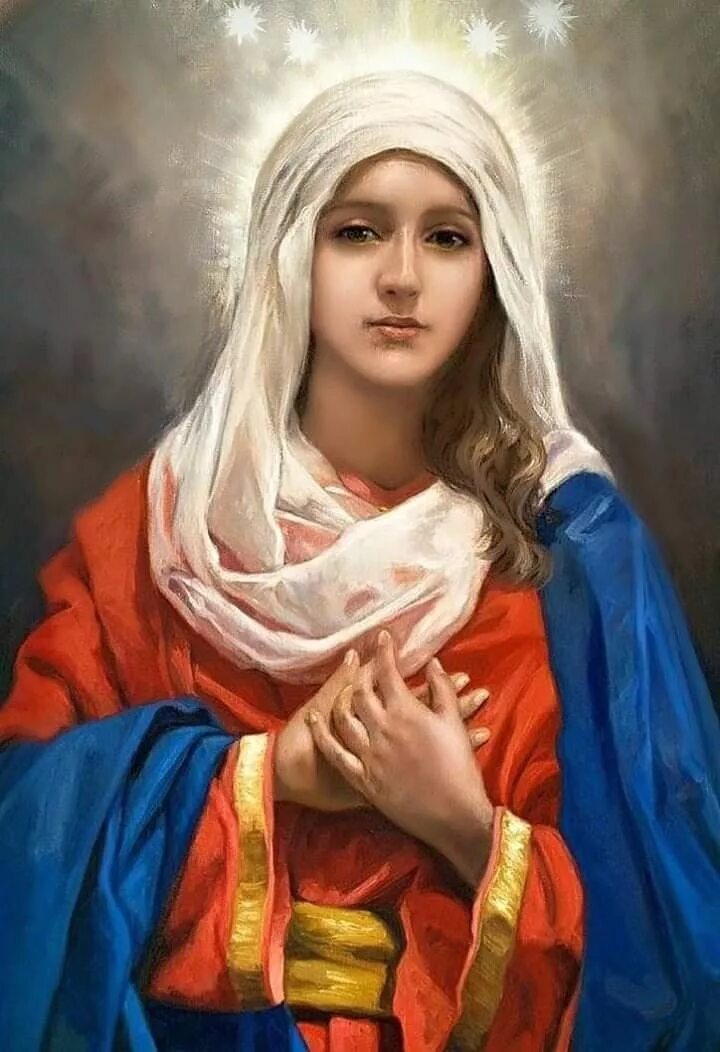 Католические иконы Девы Марии красивые.