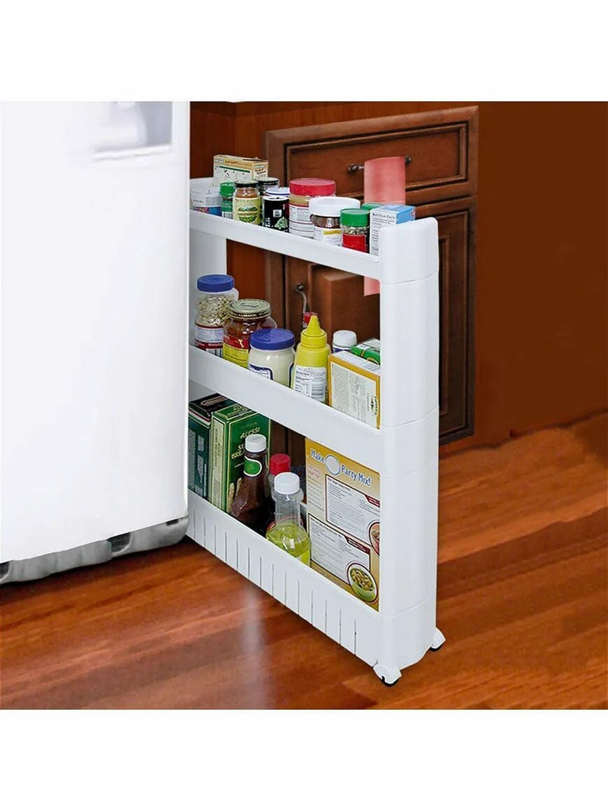 Полка на колесиках для ванны. Этажерка Kitchen Organizer. Этажерка homsu, компактная выдвижная 54.5 х 12.5 х 71.5 см. Выдвижная полка икеа для кухни. Узкий стеллаж на кухню.