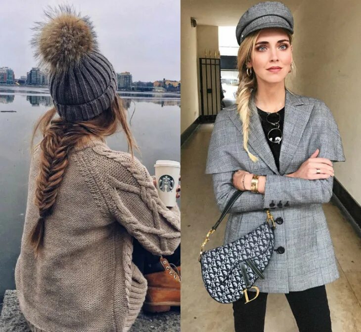 прически под шапку. волосы под шапку. красивые причёски под шапку. шапка женская. причёски под шапку зимой на средние волосы.