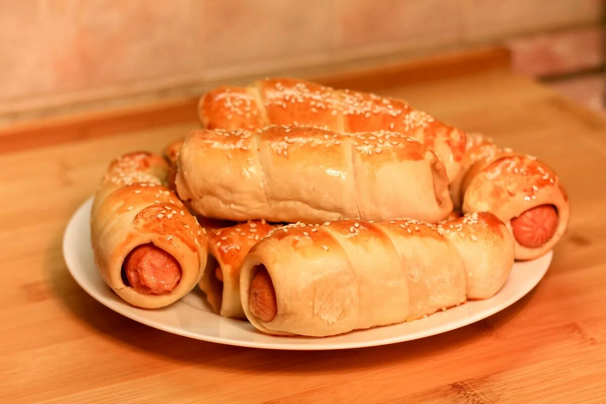 Сосиска на воде в тесте рецепт