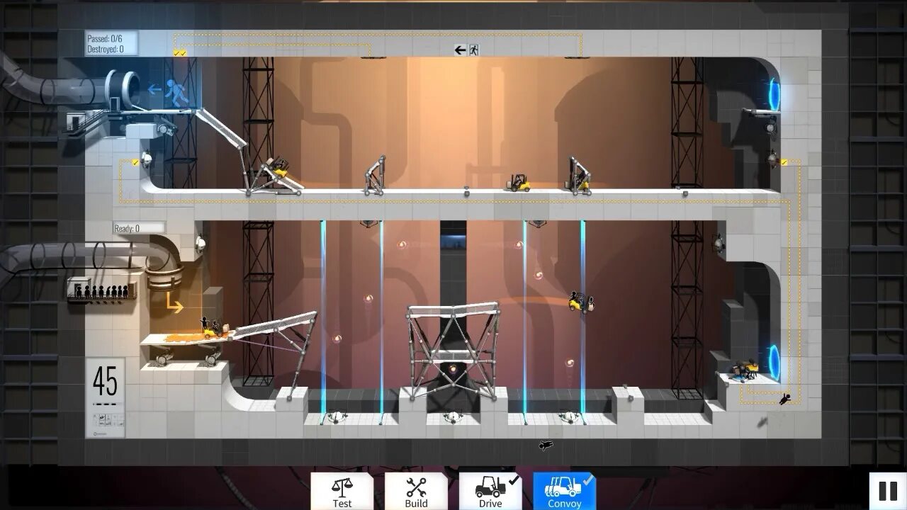 Бридж Конструкцион портал. Портал бридж 45. Bridge Constructor Portal. Bridge Constructor Portal 20 уровень. Level 52