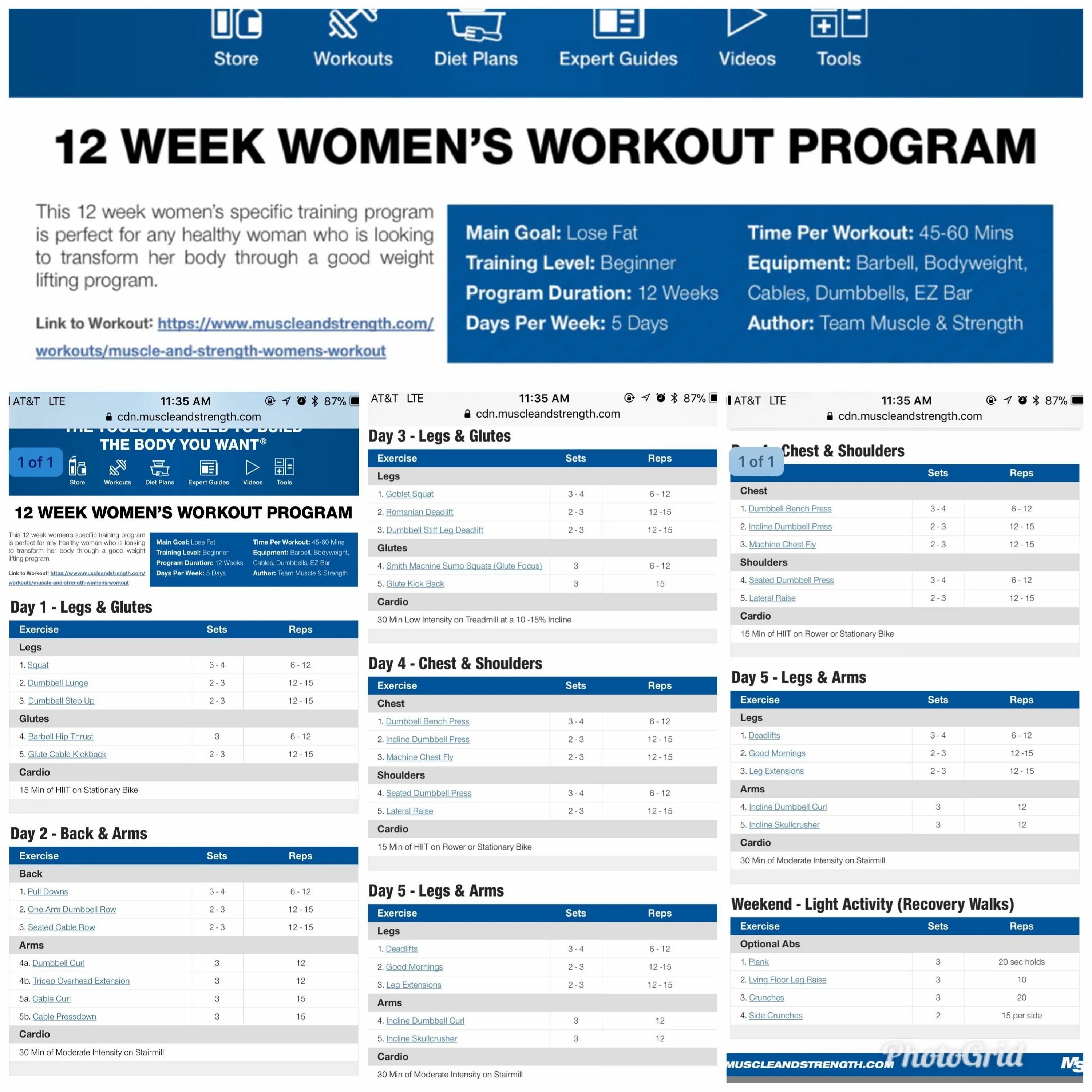 Workout Plan for a week. Training program for women. Бодибилдинг программы тренировок. Workout pdf Plan.