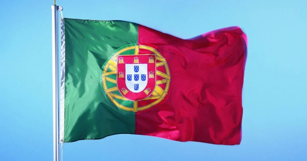 3D Flag of Portugal satin фотография Stock Adobe Stock