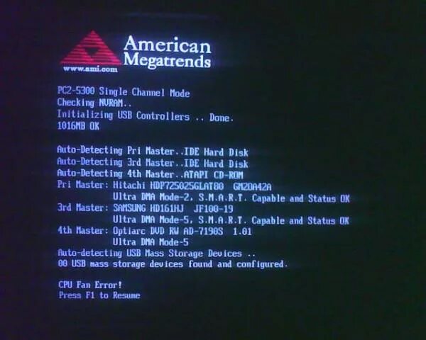 Биос CPU Fan Error. American MEGATRENDS загрузка ПК. Ошибка при запуске компьютера. Ошибка при включении компьютера.