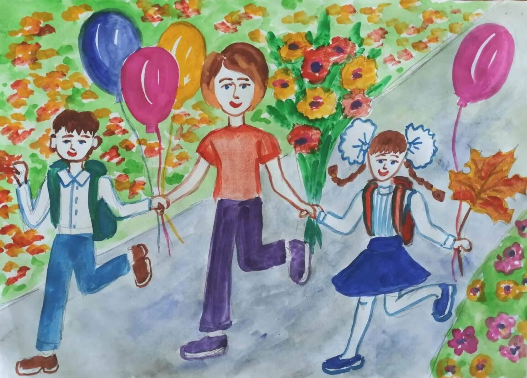 1 мая дети в школу. Детский рисунок. Школа рисунок. Рисунок на тему школа. Детские школьные рисунки.