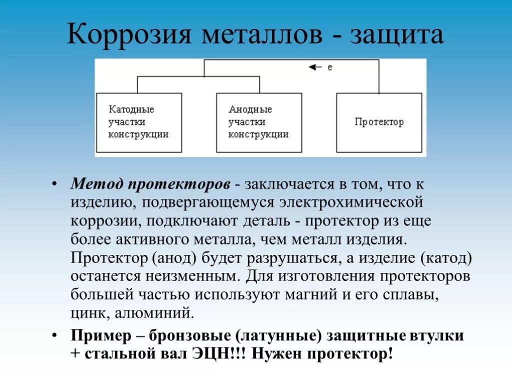 Протекторная коррозия. Коррозия металла протекторная защита. Протекторы для защиты от коррозии. Протекторная защита от коррозии химия. Металлы протекторы коррозии.