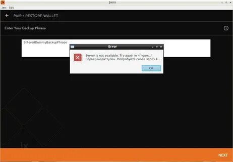 Restore wallet