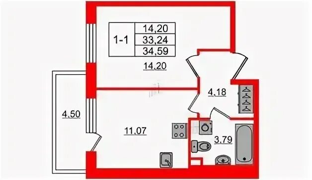 1 комнатная квартира красносельская