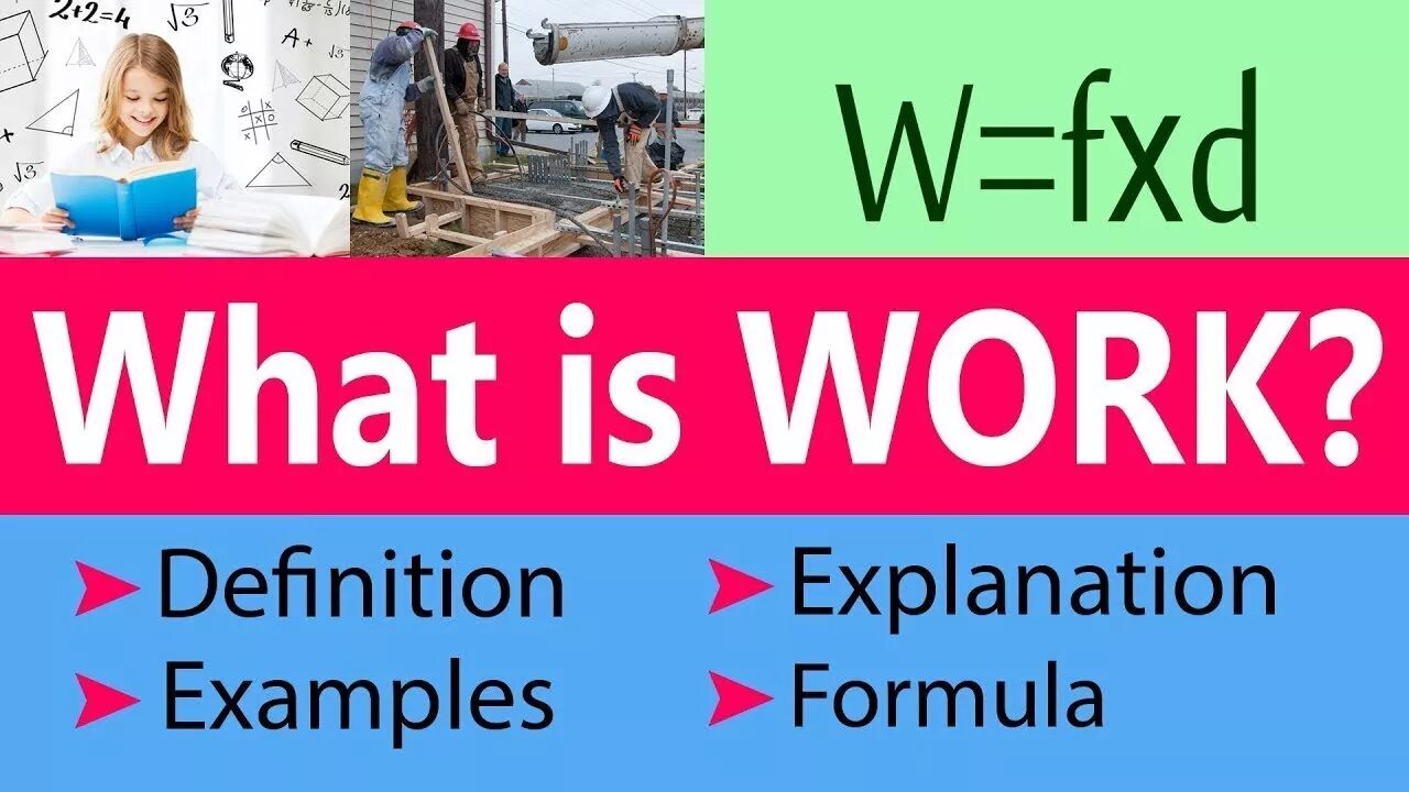 What is your work. What is work in physics. work definition physics. work definition. the definitive work.