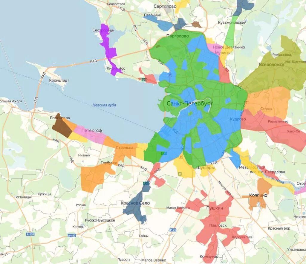 Административные границы Петербурга. Карта доставки. Зоны СПБ. Зоны доставки СПБ. Карта доставок спб