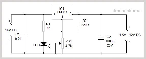 Регулятор 5 вольт. Стабилизатор напряжения на 12 вольт на lm317 схема. Lm317 стабилизатор на 12 вольт. Lm317 стабилизатор напряжения 5 вольт. Lm317 регулируемый стабилизатор схема подключения.