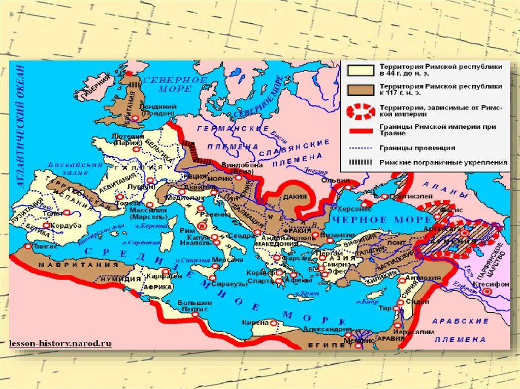 Империя при Траяне. Римская Империя 2 век карта. Римская Империя карта территории.