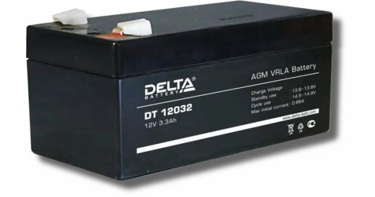 Купить батарею 12в. Аккумуляторная батарея Delta 12v 3.2 Ah. Delta DT 12032. Delta DT 12032 (12в/3.3Ач). Аккумулятор dt12032.