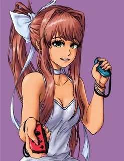 Monika (by ChristaExpress) - r/DDLC_Showcase.