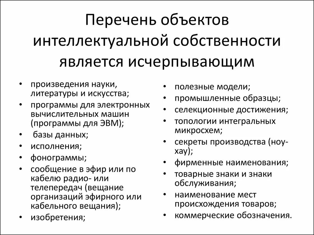 Интеллектуальную собственность производителя. Объекты интеллектуальной собственности. Объекты интеллектуальной собственности список. Обектыинтелектуальнойсобственности. Объектами интеллектуальной собственности являются.