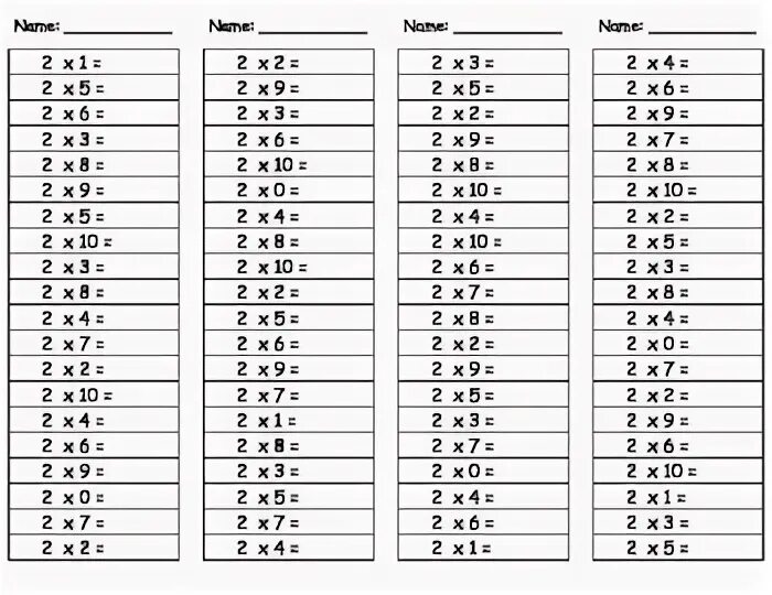 Тест таблица умножения 3 класс. Математика 4 класс умножение тест