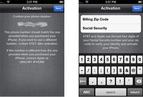 Коды айфона 4. Скрин активации айфона. Billing zip code что это. Последние 4 цифры SSN. При активации iphone Verizon.