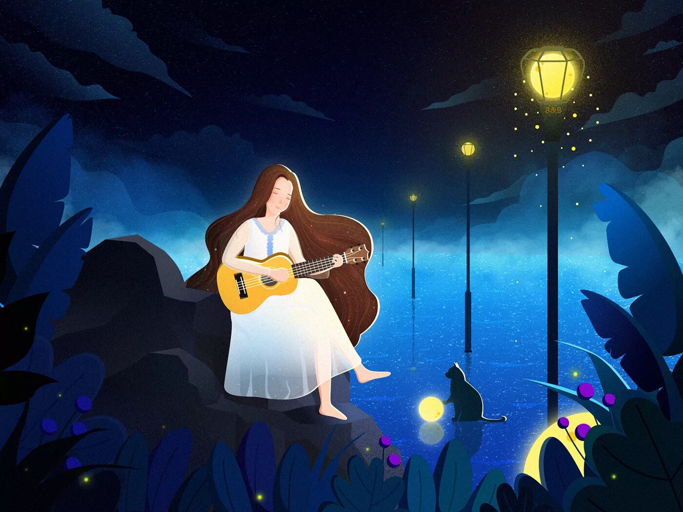 Вечер включай песню. Девушка с гитарой. Спокойная музыка рисунок. Девушка с гитарой рисунок. Рисунки к песням вечер.