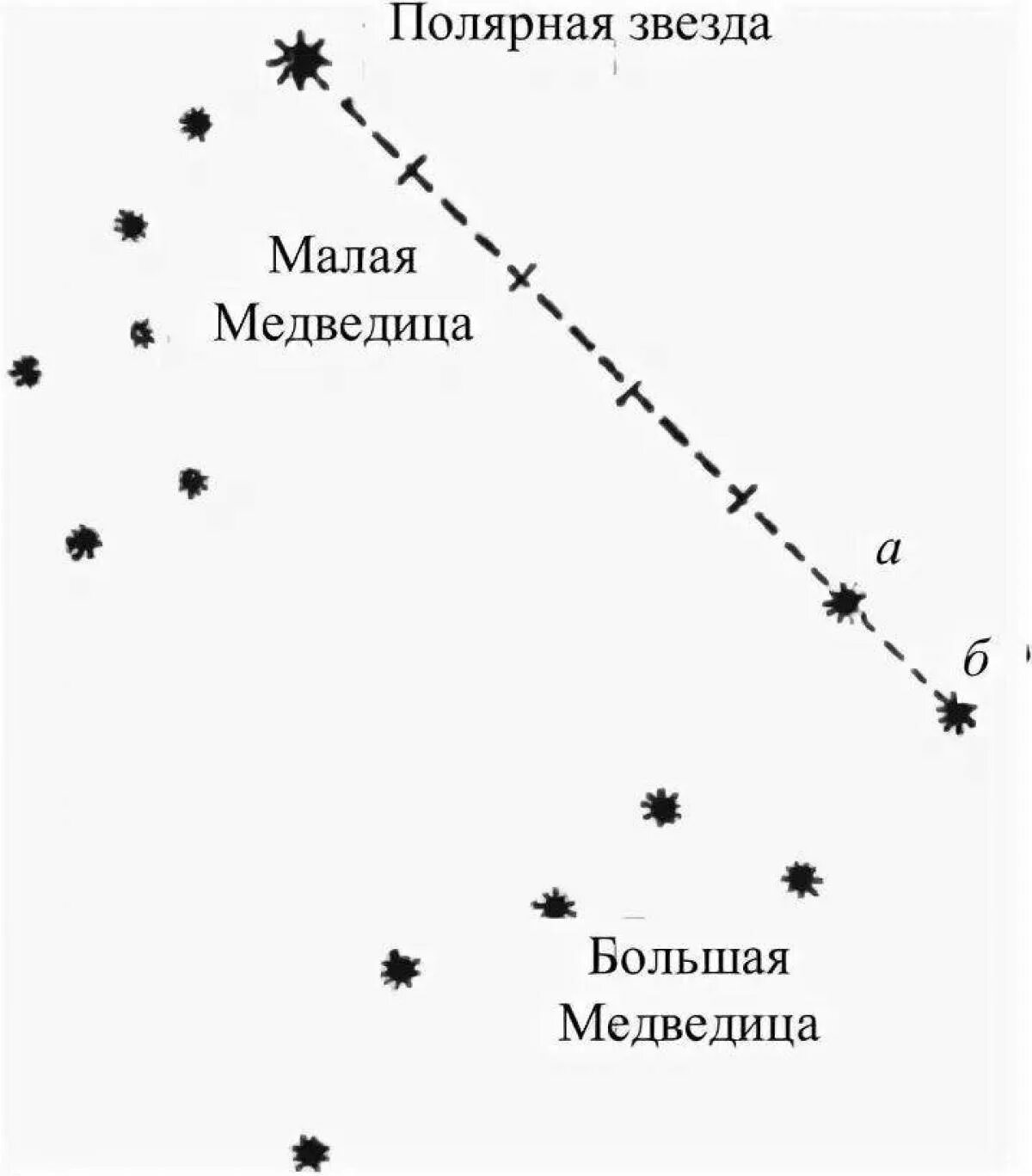 Созвездие малой медведицы схема. Созвездие малая Медведица схема по точкам. Большая малая Медведица и Полярная звезда схема. Полярная звезда в созвездии малой медведицы. Соединить большую медведицу