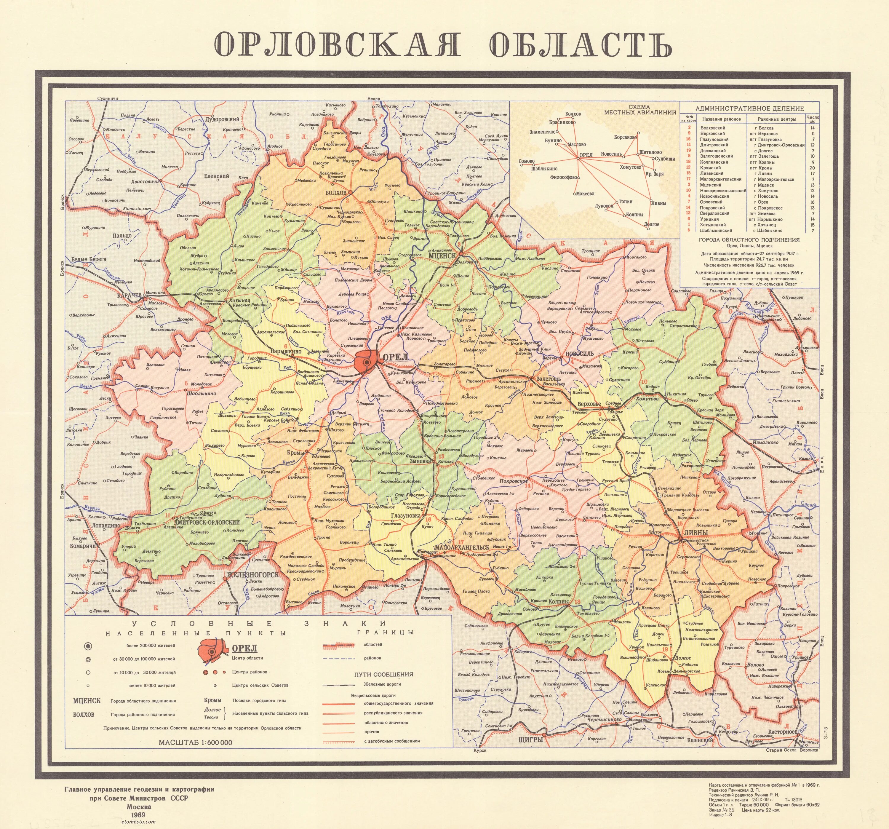 Карта орла. Орловская область. Орловская Губерния. Орловская Губерния на карте. Карта СССР С областями.