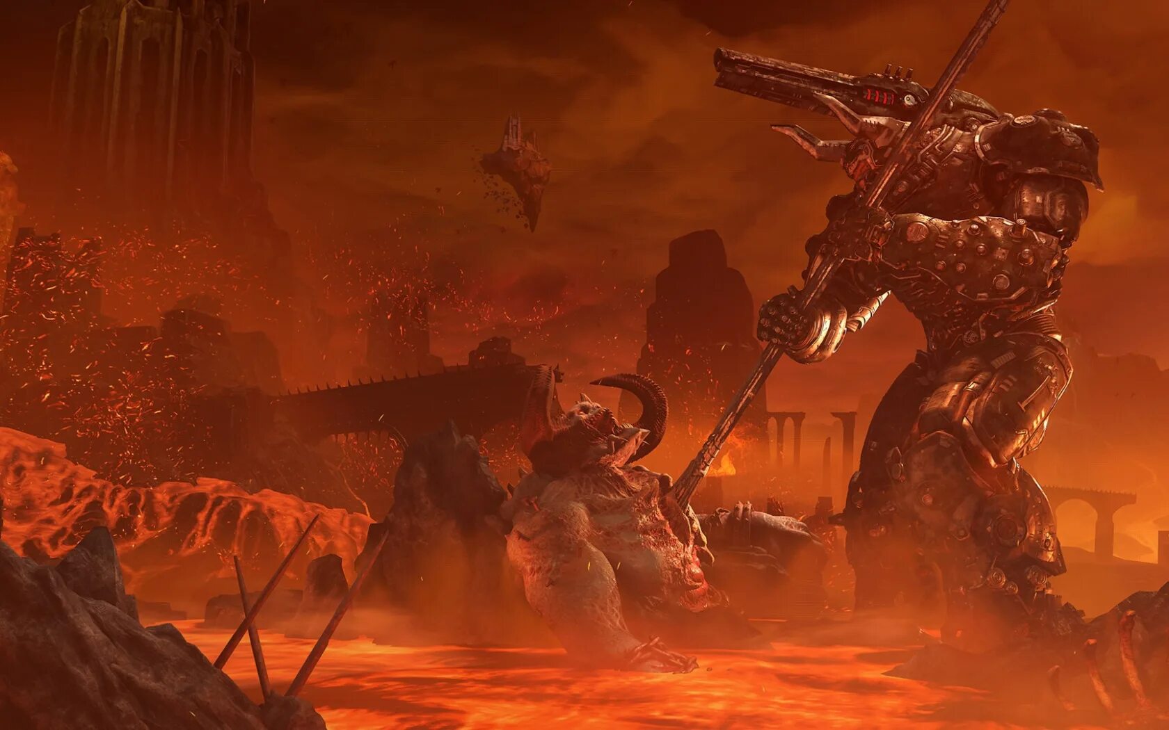 Дум этернал длс. Твердыня рока Doom. Баллиста Doom Eternal.