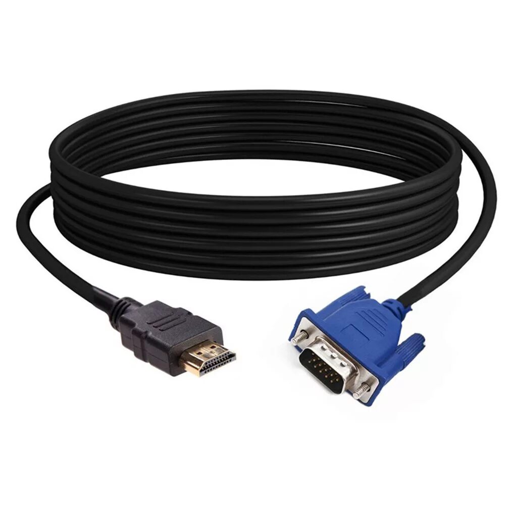 Какой кабель нужен для монитора. Шнур ВГА на HDMI 5 метров. VGA Cable 10p.